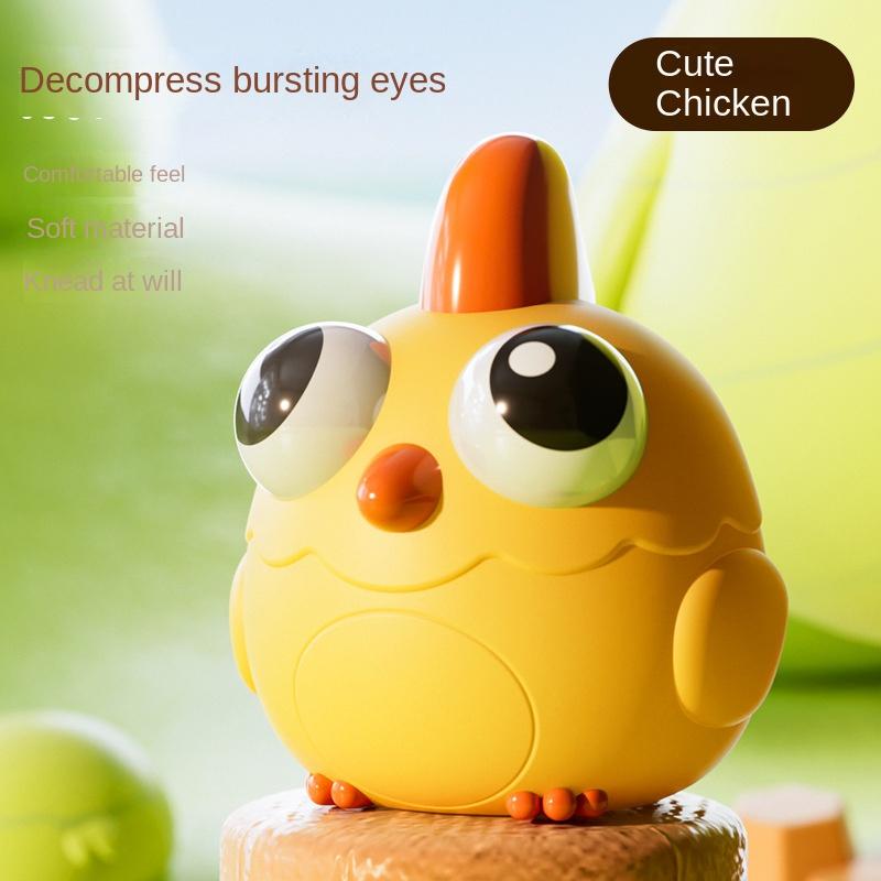 Non-Toxic New Eye Squeeze Cartoon Animal Sensory Toys Fun Novetly Fidget Stress Relief Anxiety Eyeball Bouncing Toy Gifts For Kids Adults