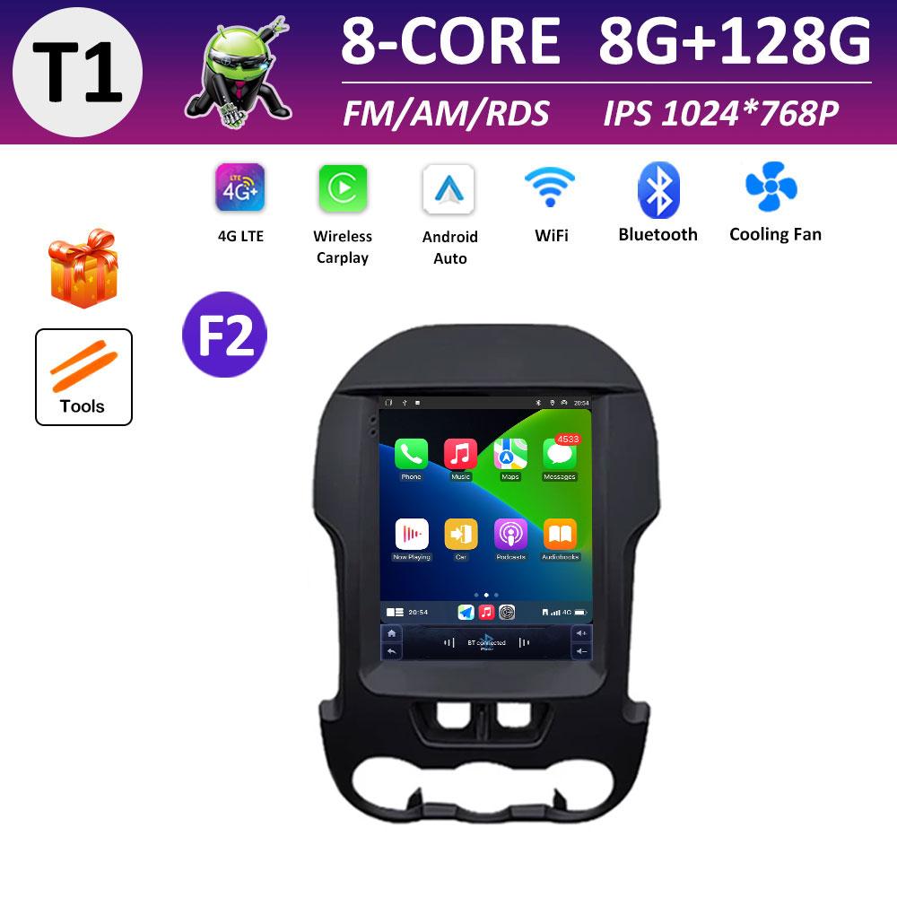 9.7 Inch Touch Screen Car Video for Ford Ranger 2012 2013 2014 - 2015 Radio Player Cooling Fan Wireless Carplay Head Unit WIFI