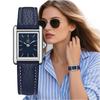 Women's Square Quartz Watch with Genuine Leather Strap – Simple, Fashionable & High-End Feel