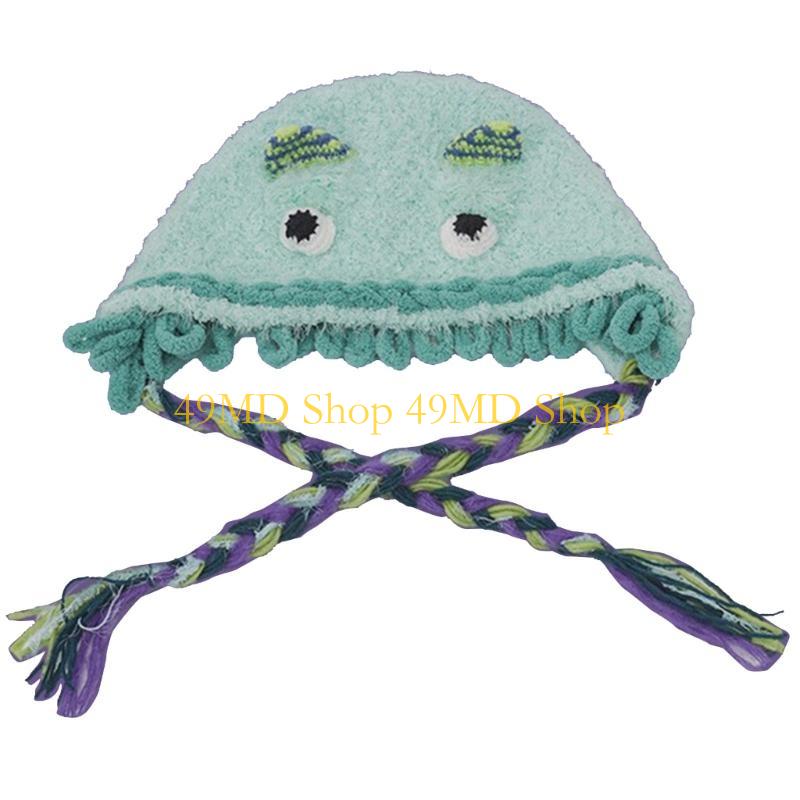 49MD Women Ear Muff Cap Novelty Monsters Ear Beanie Hat Winter Skull Cap Novelty Hat