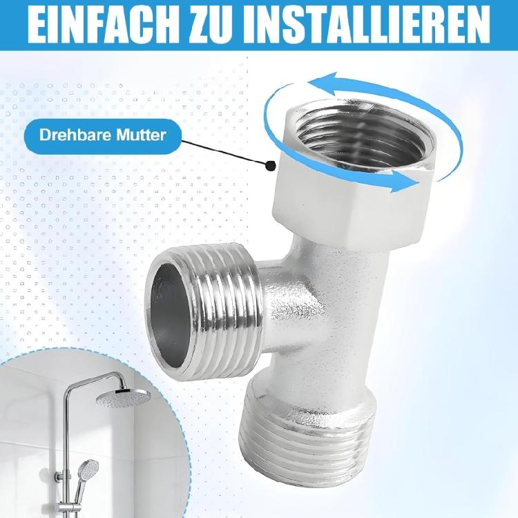 2er-Pack Europäischer Standard 3/8 Zoll T-Stück Wasserhähne Für Sichere Dichte Verbindungen Unter dem Waschbecken oder der Arbeitsplatte