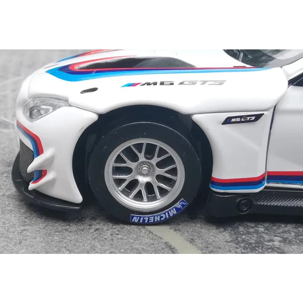 1/32 BMW M6 GT3 Rally Car Alloy Model Car Toy Diecasts Casting Sound and Light Car Toys for Children Vehicle