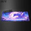Large Cute Anime Pink Fox Desk Mat Mouse Pad Gaming Gamer Speed Table Mat Office Accessories Keyboard Laptop NonSlip Mousepad