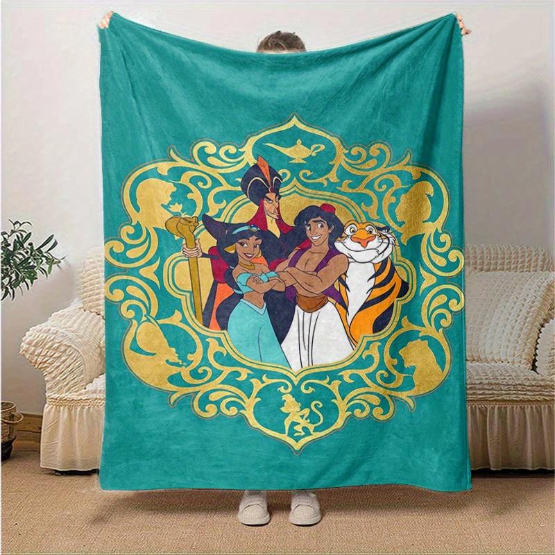 1pc, Aladdin Family Home Decorative Throw Blanket: A Cozy Cover for Bedroom, Living Room, Travel, Camping, Car