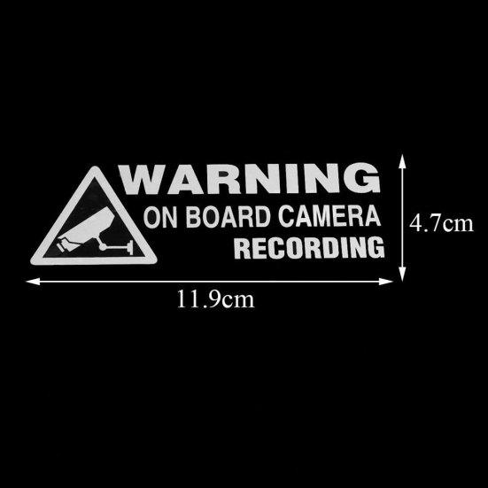 Warning On Board Camera Recording Car Styling Stickers Auto Windows Decals Decor
