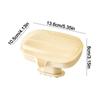 Durable Sloped Drainage Draining Soap Box Suction Cup Base Dustproof Lid Soap Dish Soap Holder for Bathroom Sink Countertop