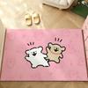 Cute M-Malteses Carpet Bathroom Anti-slip Mat Door Mat Home Decoration Mat Entrance Door Mat Scratch-resistant Door Mat
