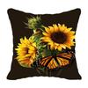 Sunflower Print Pattern Cushion Cover Car Living Room Sofa Cushion Cover Luxury Home Decoration Pillow Cover