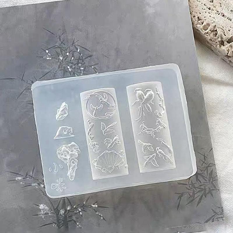 DIY Silikon Nagelform 3D Neunschwänziger Fuchs Dreidimensionale Nail Art Dekorationen Kreative Nagelform Klare Nagelwerkzeuge