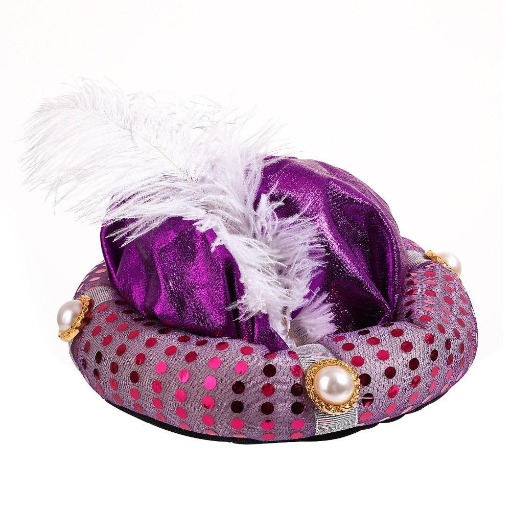 Decorative Headpiece Head Wraps Performance Props Cosplay Carnival Indian Cap Arab Headwear Cosplay Headwear Turban Hats Adult
