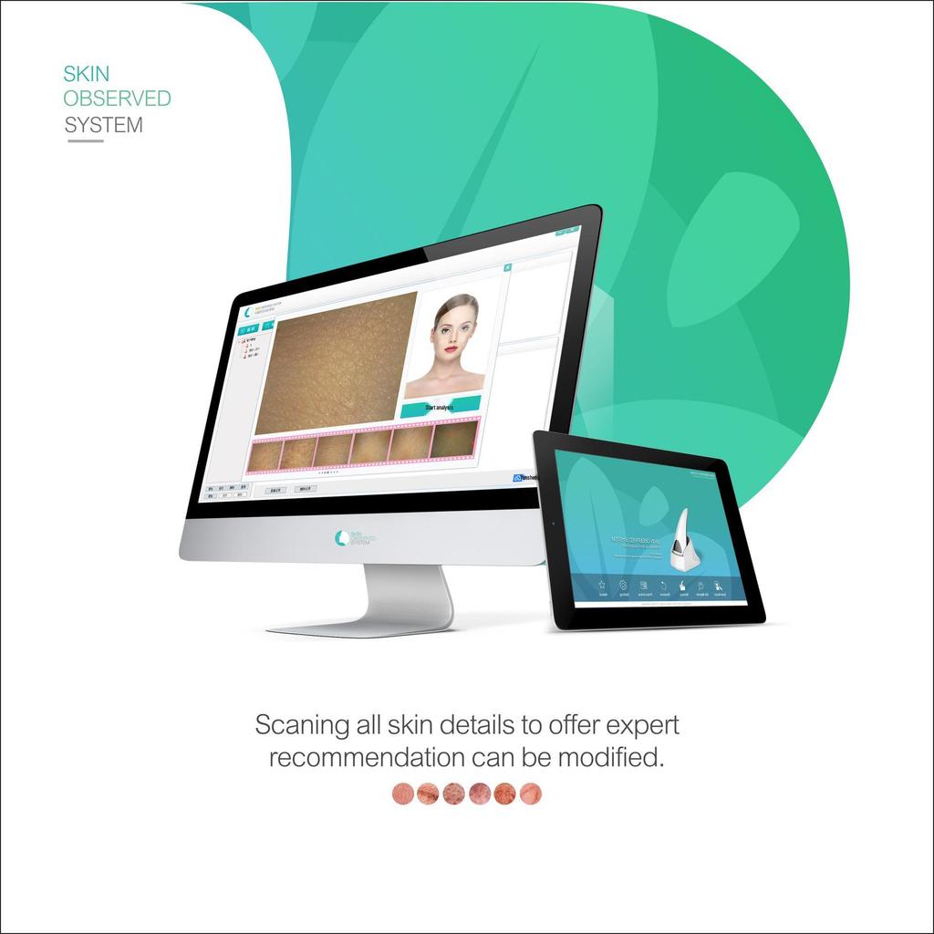 Smart Skin Analyzer: Facial Oil, Moisture, and Pigment Test Instrument