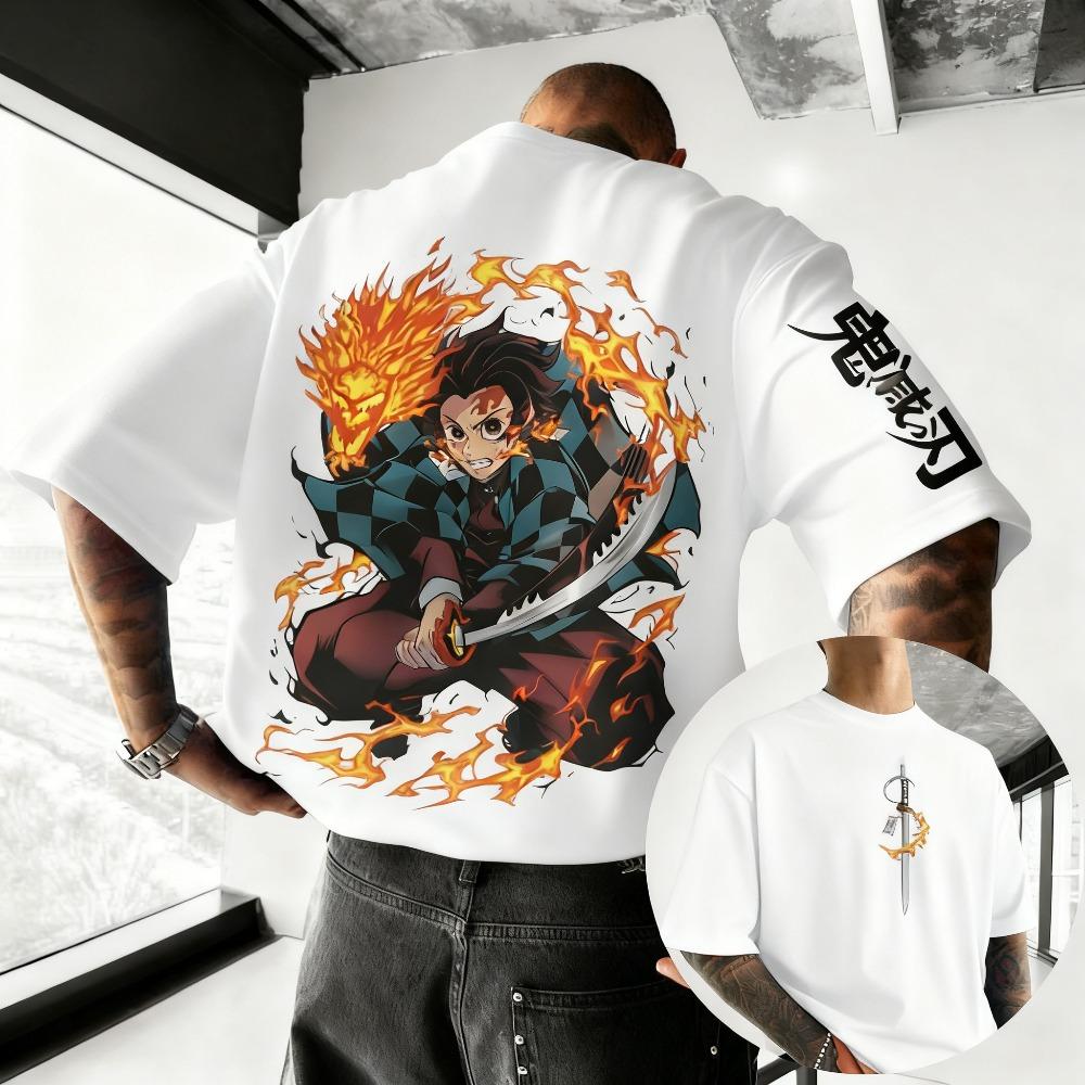 Demon Slayer Anime Printed Charcoal Jiro SpringSummer New Y2K Super Style Mens and Womens Streetwear