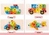 3D Animal Number Puzzle – Wooden Educational Toy Set for Early Childhood
