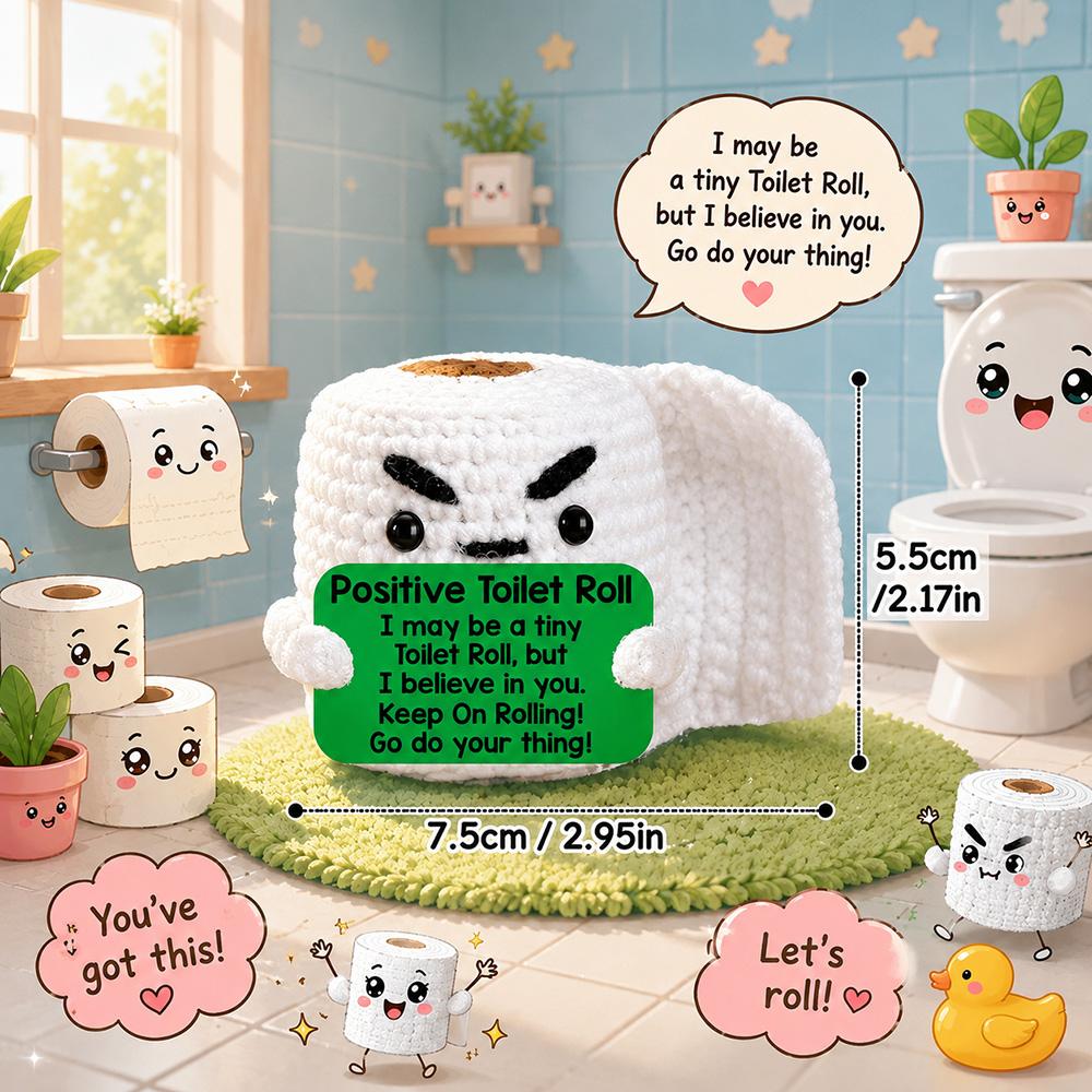 Bambola all'uncinetto Energia Positiva Tasca Abbraccio Fatto a Mano Maglia Peluche Patata Pianta Avocado Ape Tartaruga Anatra Divertente Regalo di Supporto Emotivo