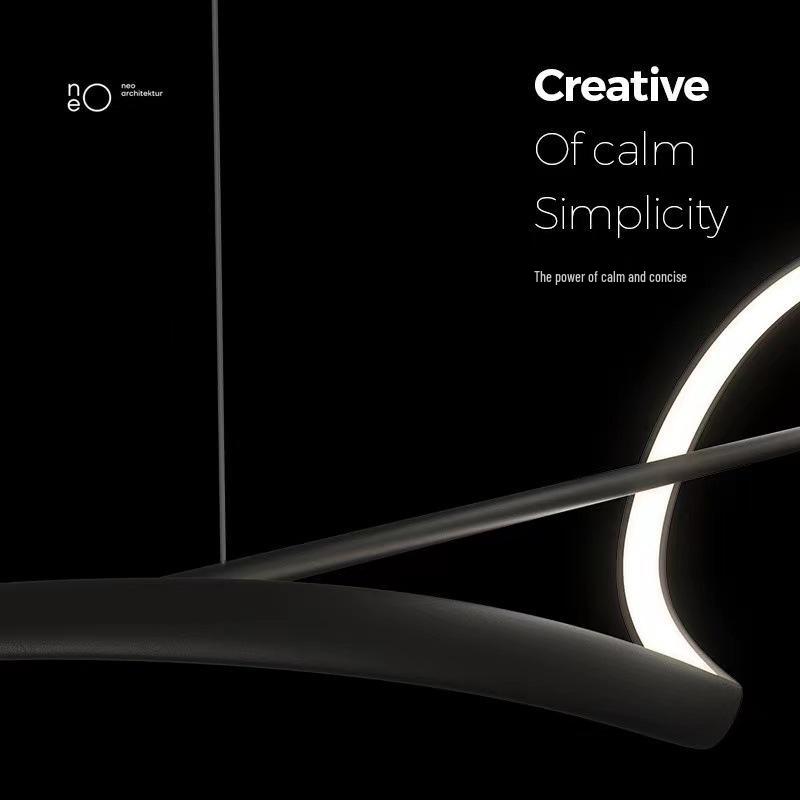 Modern Minimalist LED Restaurant Pendant Light - Creative Designer Bar and Dining Room Fixture