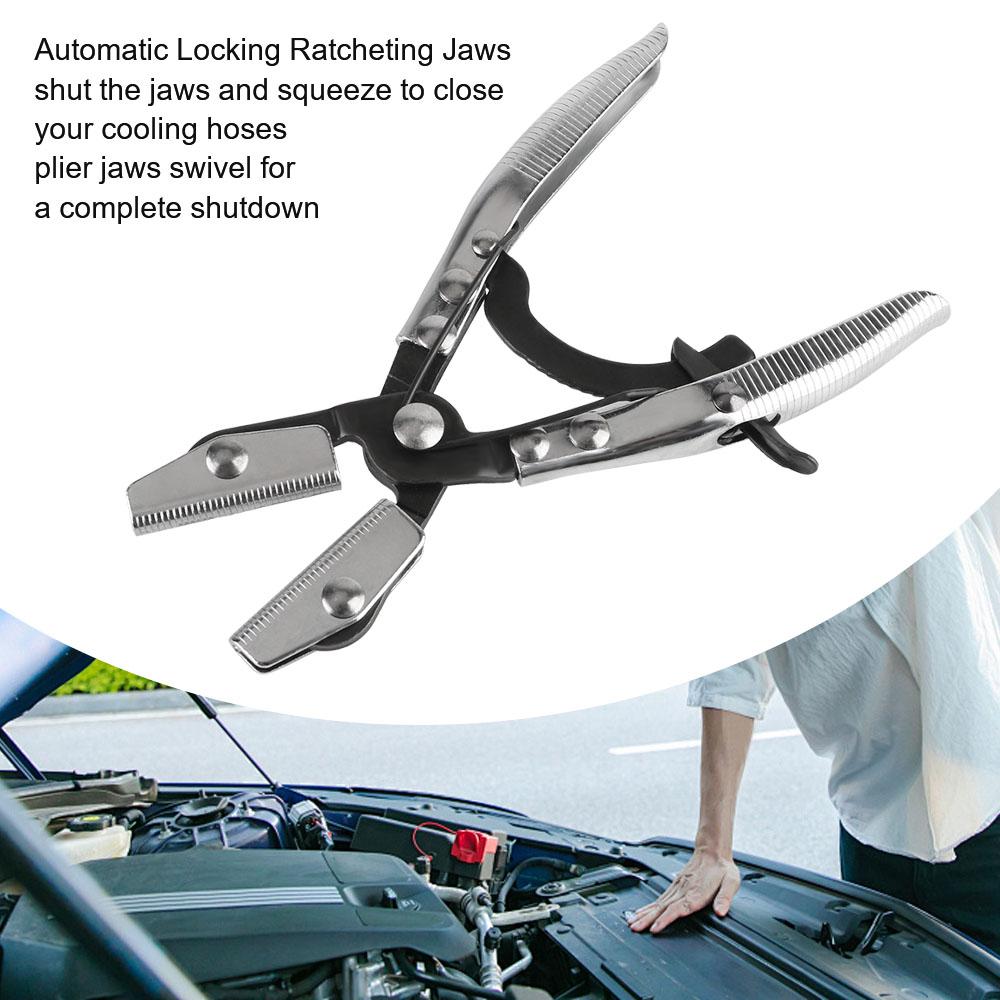 Car Repair Tool 8/10/12 Inch 3Pcs Universal Automatic Locking Length Hose Pinch Off Pliers Flat Mouth Oil Pipe Sealing Pliers