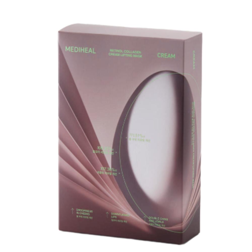 Mediheal Retinol Collagen Contour Cream Mask 10 шт. Укрепляющая и антивозрастная тканевая маска