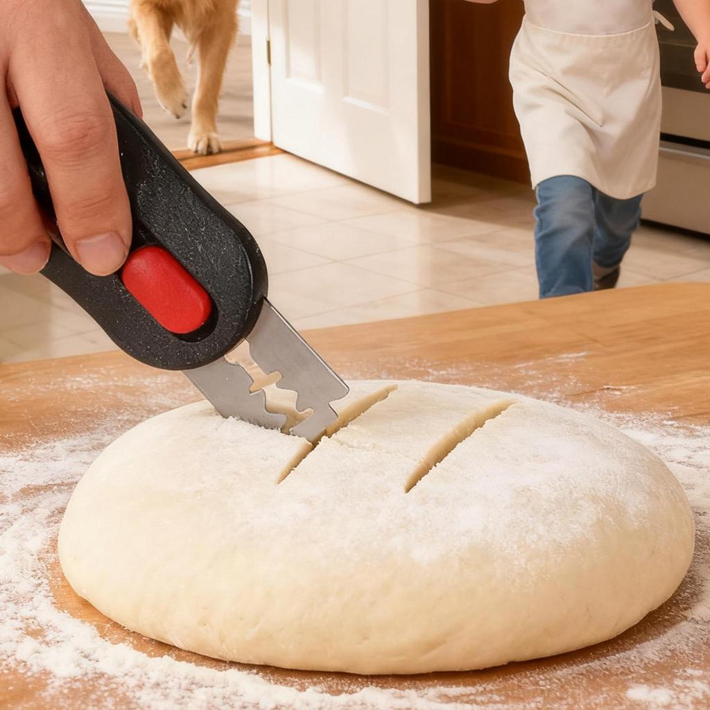 Kitchen bread cutter engraving knife stainless steel kitchen baking accessories printed bread slices baking pastry tools