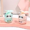 Sevimli Panda Mini El Vantilatörü Soğutucu Taşınabilir Çizgi Film El Tipi USB Şarj Edilebilir Vantilatör Öğrenci Ofis Dış Mekan Yaz