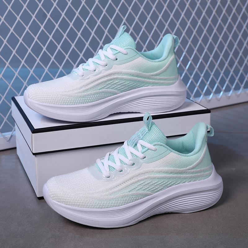 Sneakers Damen Sommer Neu Mesh Atmungsaktiv und Leicht Laufschuhe Paar Weiche Sohle Rutschfest und Abriebfest Wanderschuhe