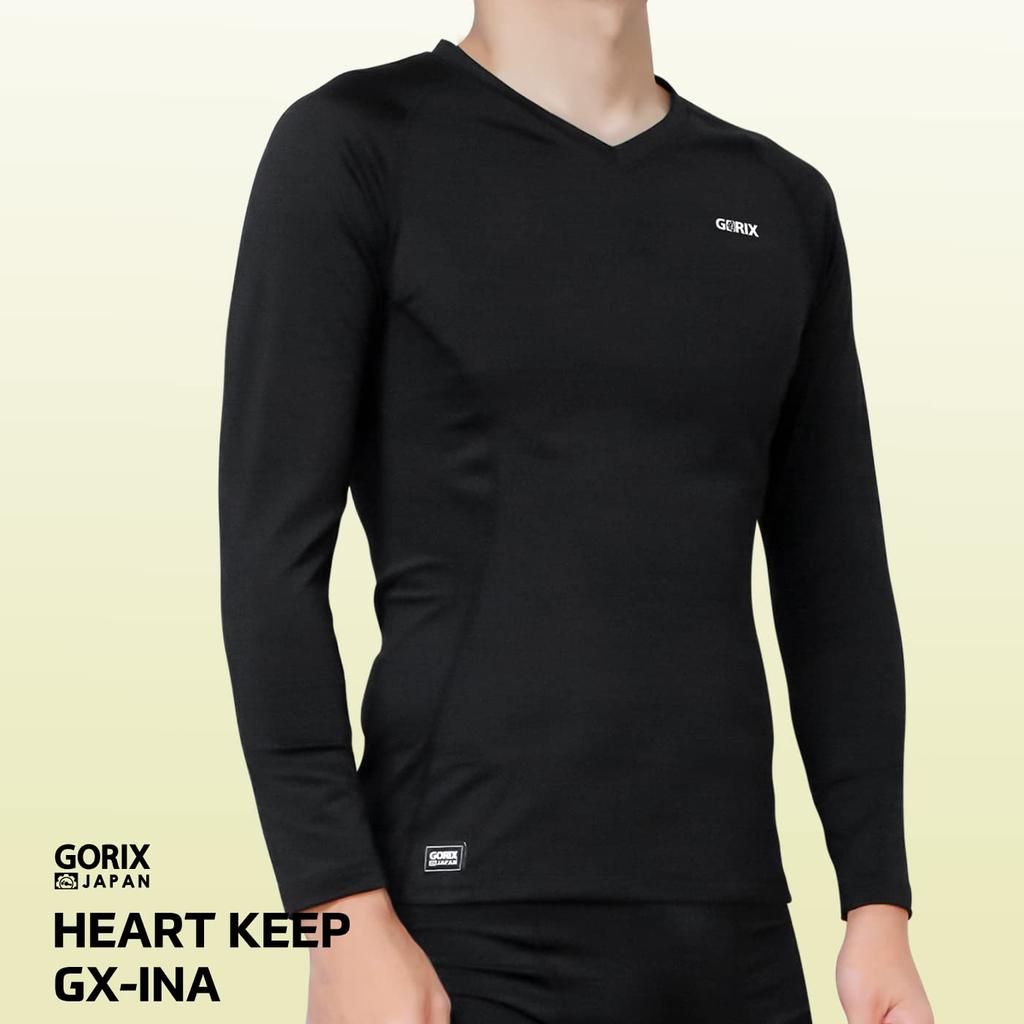 Sports Inner Long Undershirt Inner Long Sleeve Shirt Cold Heat Quick Drying [Golix] Shirt, Winter, Men's, Sleeve, (GX-INA) Wear, [Fleece Lining,