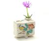 Hyakukaen Kutani [Single Flower Vase] Camellia and Bird Design, Ceramic, Approximately 8.1cm Tall, Single Item