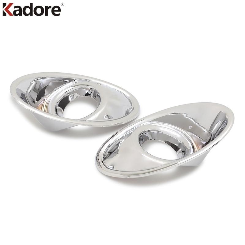 For Ford Focus 3 2012 2013 2014 2015 ABS Chrome Front Fog Light Lamp Cover Trim Head Foglight Molding Trims Car Styling 2pcs