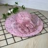 French lace big brim sun hat sun hat European and American fashion foldable beach sun hat face hat