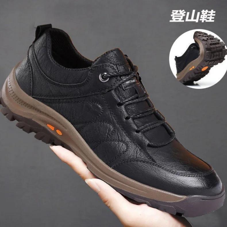 2025 New Men's Mountaineering Shoes Sports Same Style Casual Shoes Cotton Thickened Warm Men's Shoes