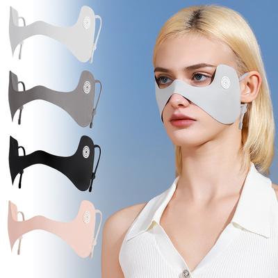 Eye Protection Sunscreen Mask Cooling Anti-UV Eye Protection Mask Sun Protection Face Guard for Women Men Outdoor Activities