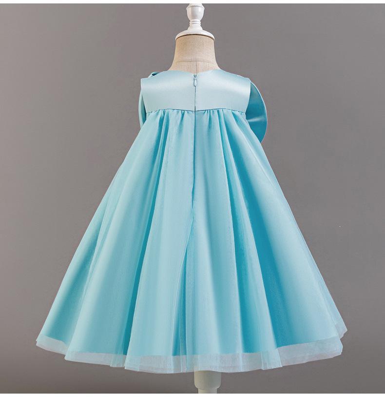 White Princess Dress for Girls - Birthday, Party, Piano Performance, Costume