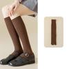 1Pair Vertical Bar Sweat Absorption Knitted Anti Friction Two Finger Socks Personality Cotton Medium Length Tube Split Toe Socks