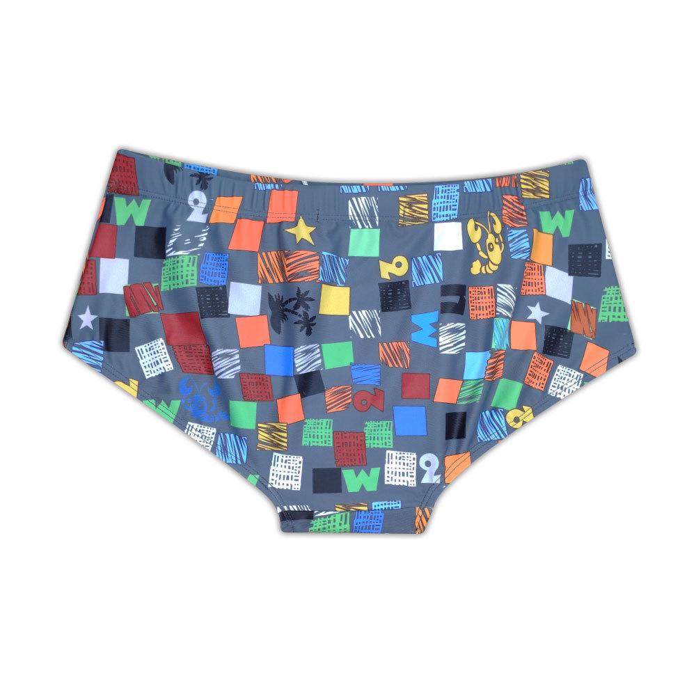 UXH Herren Europäische & Amerikanische Handbemalte Graffiti Low-Rise Badehose: Sexy Lässige Strandshorts