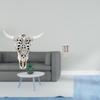 Cow Head Wall Decor Sculpture Ornament Hanging Art Tribal Bull Craft for Office Farmhouse