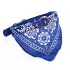 Dog Small Size PU Collar With Printed Bandana For Pet Training