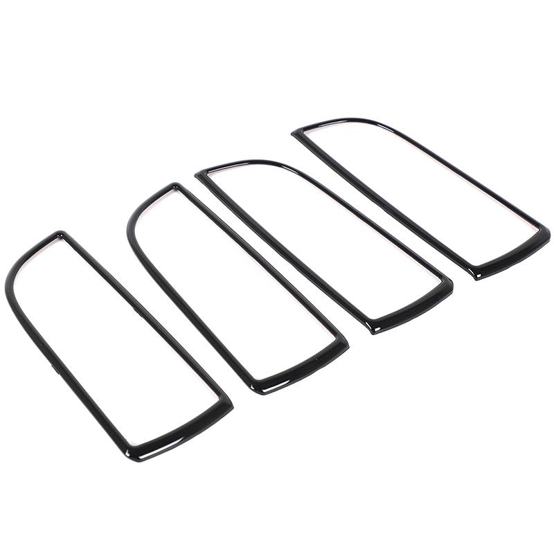 

ABS Glossy black/silver For Jaguar XJ 2010-2019 Car Window Glass Lifting Frame Decorative Sticker Car Interior Accessories