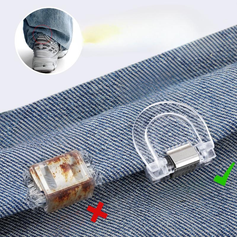 Invisible No Trace Pants Cuff Clips For Long Trousers, Hem Fixing Buckles To Prevent Dragging On Floor, Reusable Clothing Adjuster