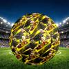 Black Adam Print Size 5 Soccer Ball, PU Wear Resistant Football for Match Training and Daily Practice, Birthday Gift for Soccer Fans