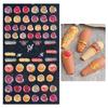 Embossed Flower Nail Sticker Self-adhesive 5D Art Embossed Nail Stickers Flower