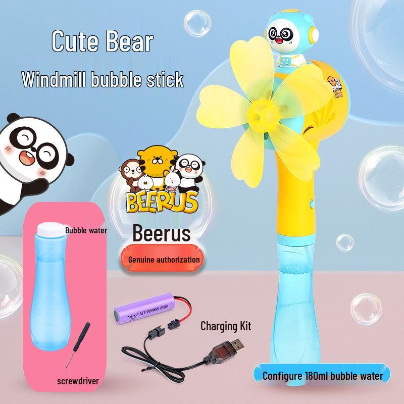 Beerus Windmill Bubble Wand Toy with Music & Lights