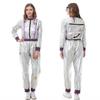 Halloween new wandering earth silver glossy astronaut spacesuit top pants COS parent-child performance suit