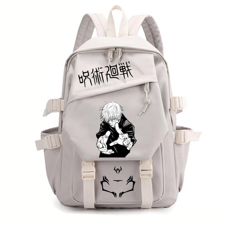 Jujutsu Kaisen Anime School Backpack Teens - Durable Nylon Dual-Strap Bag With Ergonomic Back Panel Unisex Campus Travel