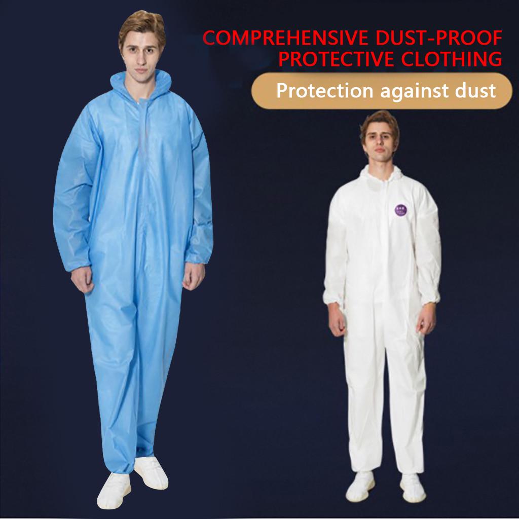 Buy CHASOEe Disposable Siamese Hooded Protective Clothing Coverall ...
