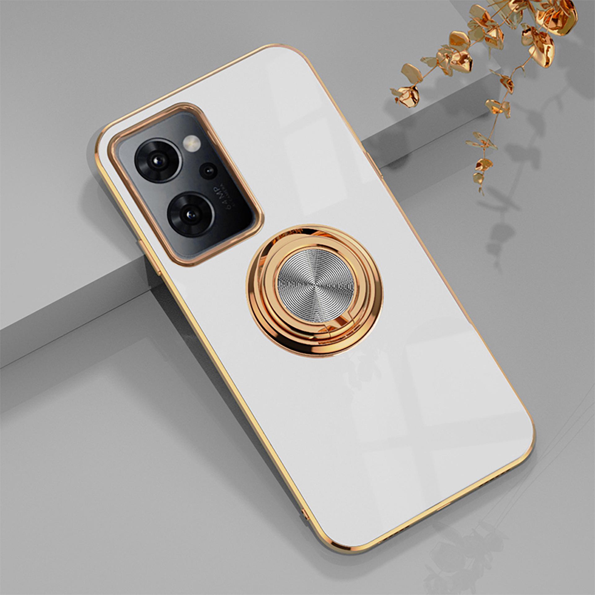 

Совместим с OPPO Reno 11A, Reno 97/5A Японская модель, Гальванизированный магнитный автомобильный держатель для телефона с кольцом-держателем. Reno 13A Japanese Version