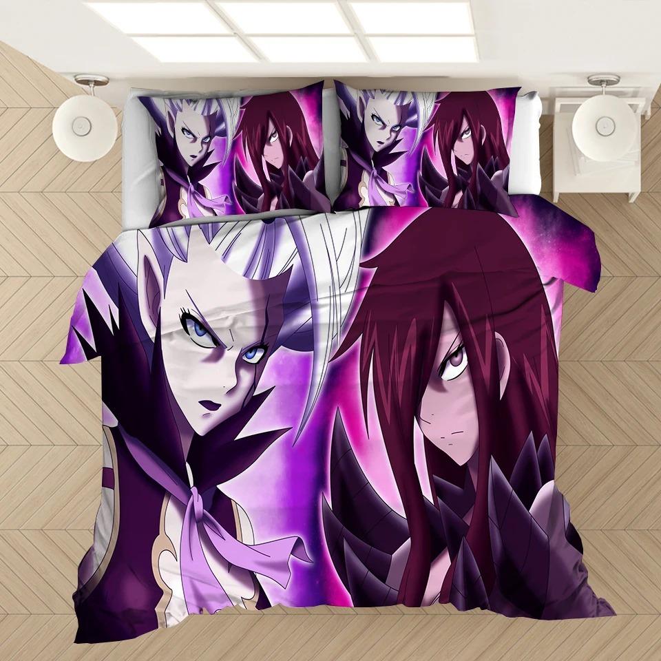 Comforter Fairy Tail Bedding Set 3D S Japan Anime Comforter Bedding Sets Fairy Tail Bedclothes (No Sheet) Ayr