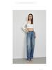 Retro High Waisted Wide Leg Blue Jeans for Women - Slimming and Loose Fit