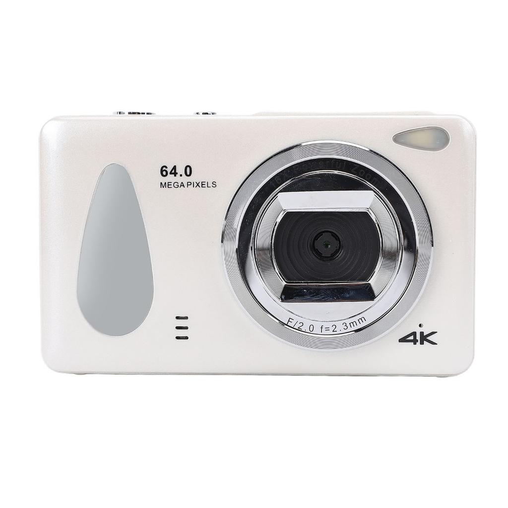 Digital Camera 4K 64MP 18x Zoom Auto Focus Loop Recording 2.8in Screen LED Fill Light Compact