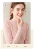 Women's Striped Half-High Neck Cashmere Slim Fit Sweater - Versatile Knitwear Base Layer