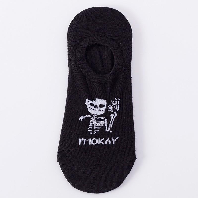 Invisible No-Show Socks Men Women Cotton Blend Low-Cut Anti-Slip Short Breathable Comfort Fit