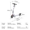 Wow Custom Folding Scooter with Handbrake: Ideal for City Commute, Students, and Children